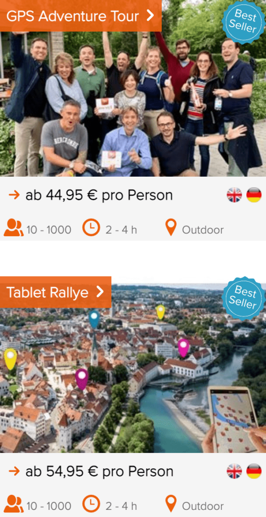 Teamevents GPS Adventure Tour und Tablet Rallye